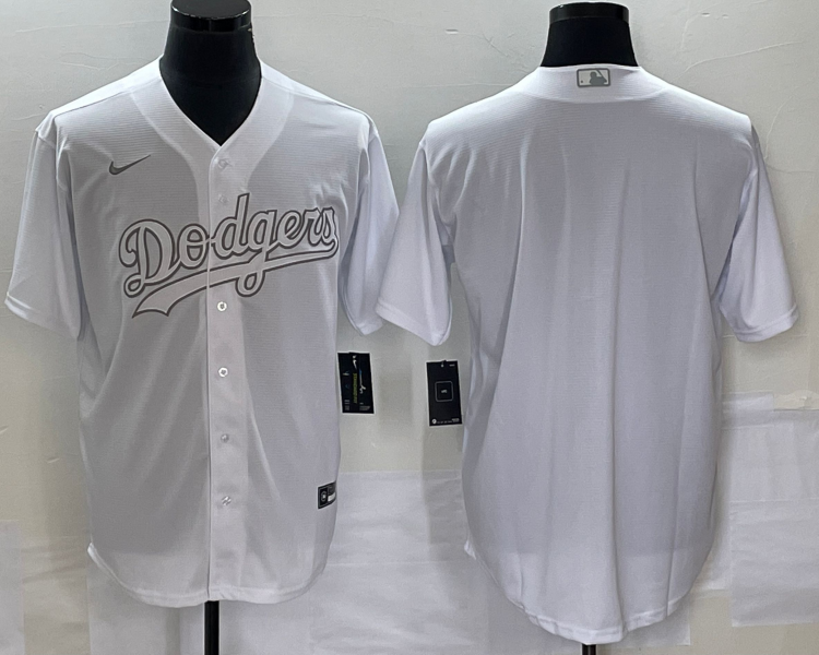 Men's Los Angeles Dodgers White Blank Jersey