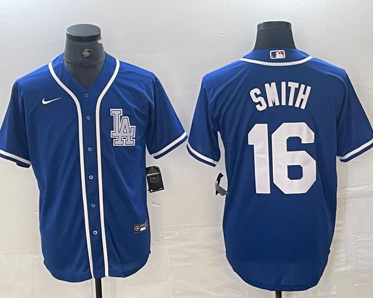 Men's Los Angeles Dodgers Will Smith #16 Blue Limited Jersey