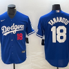 Men's Los Angeles Dodgers Yoshinobu Yamamoto #18 Royal Jersey