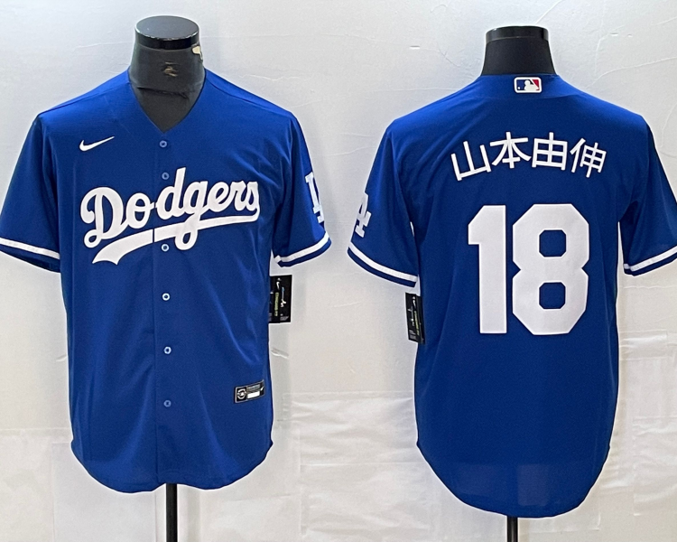 Men's Los Angeles Dodgers Yoshinobu Yamamoto #18 Royal Jersey