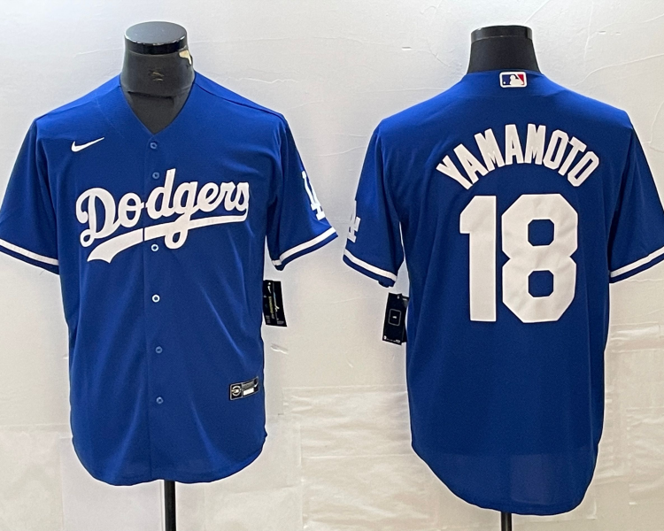 Men's Los Angeles Dodgers Yoshinobu Yamamoto #18 Royal Jersey