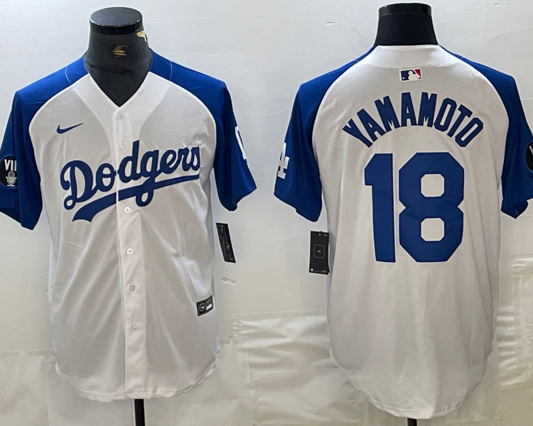 Men's Los Angeles Dodgers Yoshinobu Yamamoto #18 White Authentic Jersey