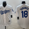 Men's Los Angeles Dodgers Yoshinobu Yamamoto #18 White Home Jersey