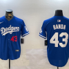 Men's Los Angeles Dodgers Anthony Banda #43 Royal Jersey
