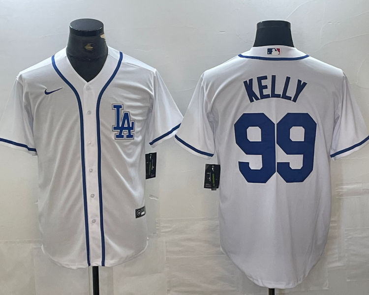 Men's Los Angeles Dodgers Joe Kelly #99 White Limited Jersey