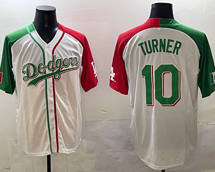 Men's Los Angeles Dodgers Justin Turner #10 White Jersey