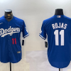 Men's Los Angeles Dodgers Miguel Rojas #11 Blue Jersey
