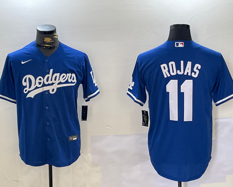 Men's Los Angeles Dodgers Miguel Rojas #11 Blue Jersey