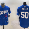 Men's Los Angeles Dodgers Mookie Betts #50 Royal Jersey