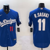 Men's Los Angeles Dodgers Roki Sasaki #11 Royal Jersey