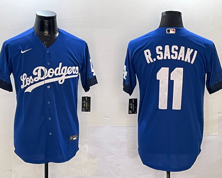 Men's Los Angeles Dodgers Roki Sasaki #11 Royal Jersey