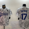 Men's Los Angeles Dodgers Shohei Ohtani #17 Arctic Camo 2024 Salute to Service Limited Jersey