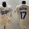 Men's Los Angeles Dodgers Shohei Ohtani #17 Cream Alternate Jersey