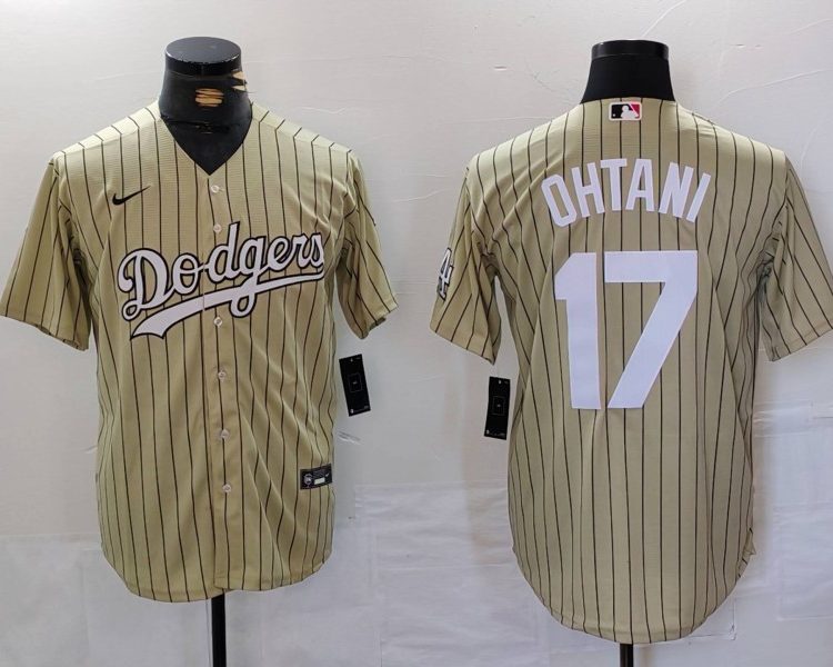 Men's Los Angeles Dodgers Shohei Ohtani #17 Gold Jersey