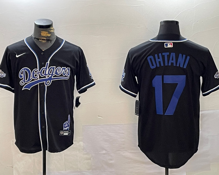 Men's Los Angeles Dodgers Shohei Ohtani Black Jersey