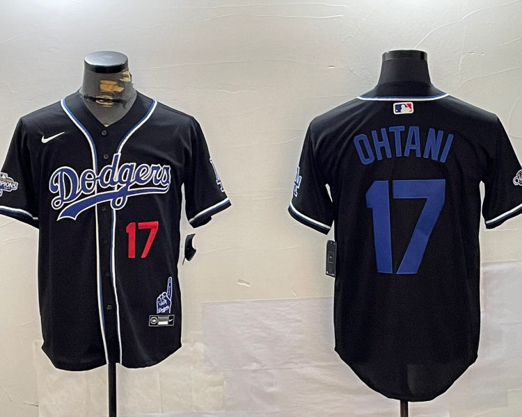 Men's Los Angeles Dodgers Shohei Ohtani Black Team Jersey