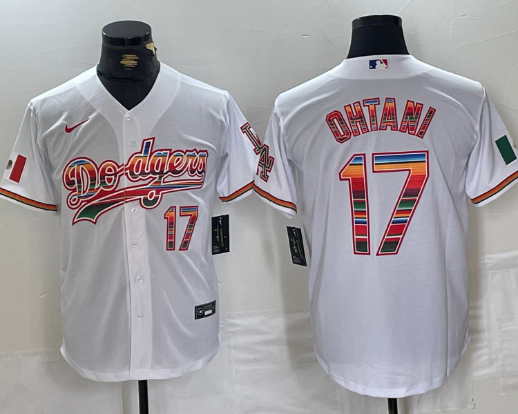 Men's Los Angeles Dodgers Shohei Ohtani White #17 Jersey