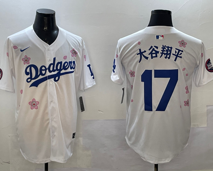 Men's Los Angeles Dodgers Shohei Ohtani White Alternate Jersey
