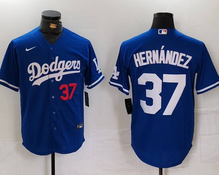 Men's Los Angeles Dodgers Teoscar Hernandez #37 Royal Limited Jersey