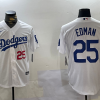 Men's Los Angeles Dodgers Tommy Edman #25 White Home Jersey