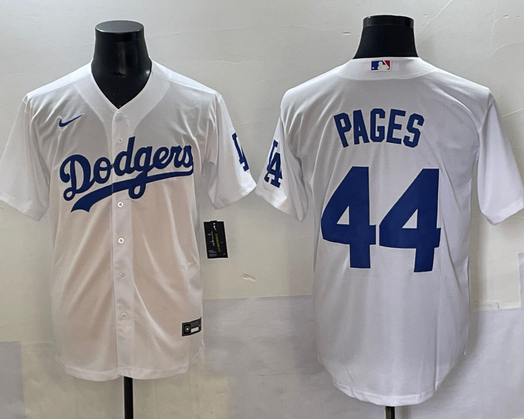 Men's Los Angeles Dodgers Andy Pages #44 White Limited Jersey