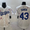 Men's Los Angeles Dodgers Anthony Banda #43 White Jersey