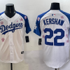 Men's Los Angeles Dodgers Clayton Kershaw #22 White Alternate Limited Jersey