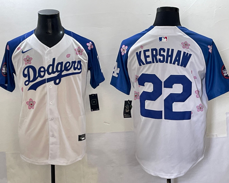 Men's Los Angeles Dodgers Clayton Kershaw #22 White Alternate Limited Jersey