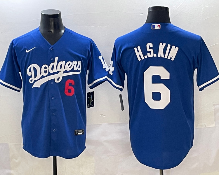 Men's Los Angeles Dodgers Hyeseong Kim #6 Royal Jersey