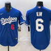Men's Los Angeles Dodgers Hyeseong Kim #6 Royal Limited Jersey