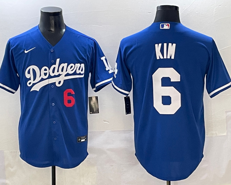 Men's Los Angeles Dodgers Hyeseong Kim #6 Royal Limited Jersey
