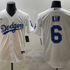 Men's Los Angeles Dodgers Hyeseong Kim #6 White Jersey