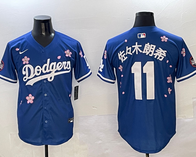 Men's Los Angeles Dodgers Roki Sasaki #11 Royal Jersey