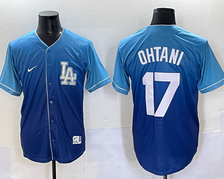Men's Los Angeles Dodgers Shohei Ohtani #17 Blue Team Jersey