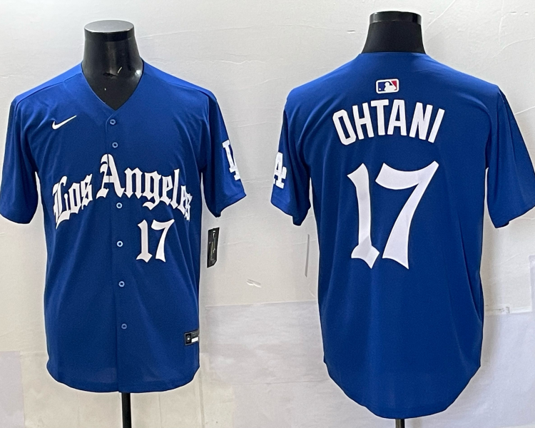 Men's Los Angeles Dodgers Shohei Ohtani #17 Royal Alternate Jersey