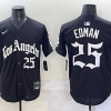 Men's Los Angeles Dodgers Tommy Edman #25 Black Limited Jersey