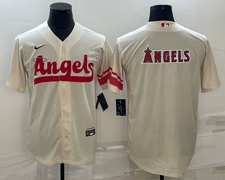 Men's Los Angeles Angels Cream 2022 City Connect Jersey