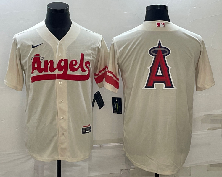 Men's Los Angeles Angels Cream 2022 City Connect Team Jersey