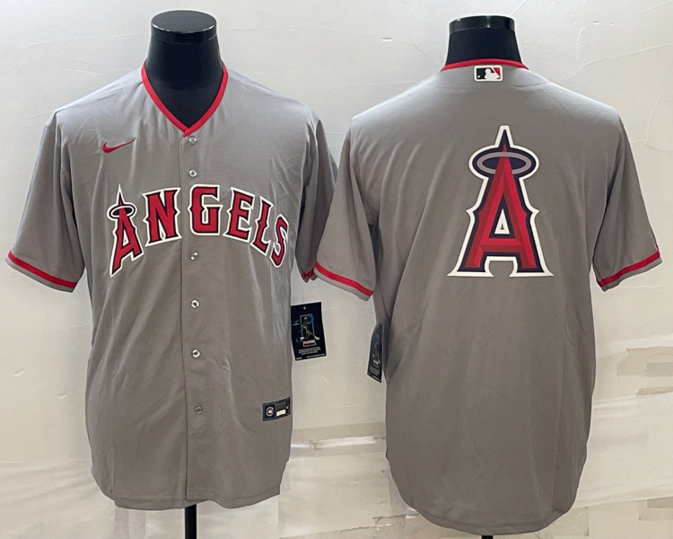 Men's Los Angeles Angels Gray Alternate Team Jersey