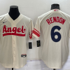 Men's Los Angeles Angels Anthony Rendons #6 Cream City Connect Jersey