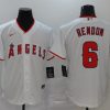 Men's Los Angeles Angels Anthony Rendons #6 White Sewn Jersey
