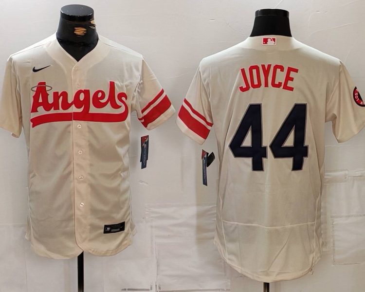 Men's Los Angeles Angels Ben Joyce #44 Cream City Connect Jersey