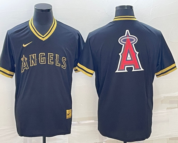 Men's Los Angeles Angels Black Alternate Team Jersey