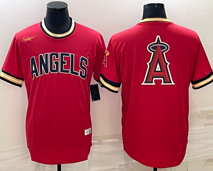 Men's Los Angeles Angels Red Authentic Jersey