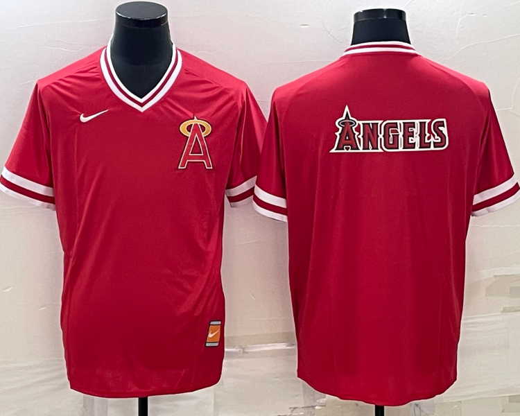 Men's Los Angeles Angels Red Blank Jersey
