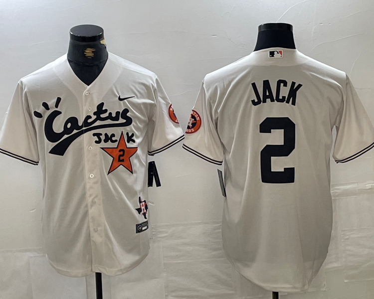 Men's Houston Astros Alex Bregman #2 White Limited Jersey Joint Edition