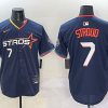 Men's Houston Astros C.J. Stroud #7 Navy 2025 City Connect Limited Jersey