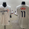 Men's Houston Astros Cam Smith #11 White 2025 City Connect Limited Jersey