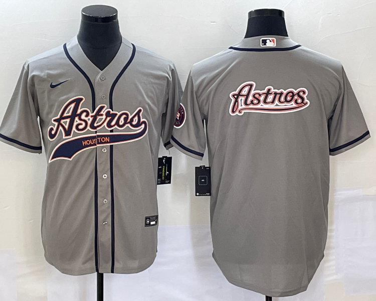 Men's Houston Astros Gray Team Jersey Joint Edition