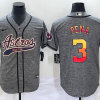 Men's Houston Astros Jeremy Pena #3 Gray Jersey Joint Edition
